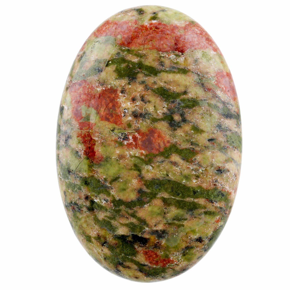 Rockcloud pierre oval worry stone fini lisse: toucher agréable favorisant relaxation.
