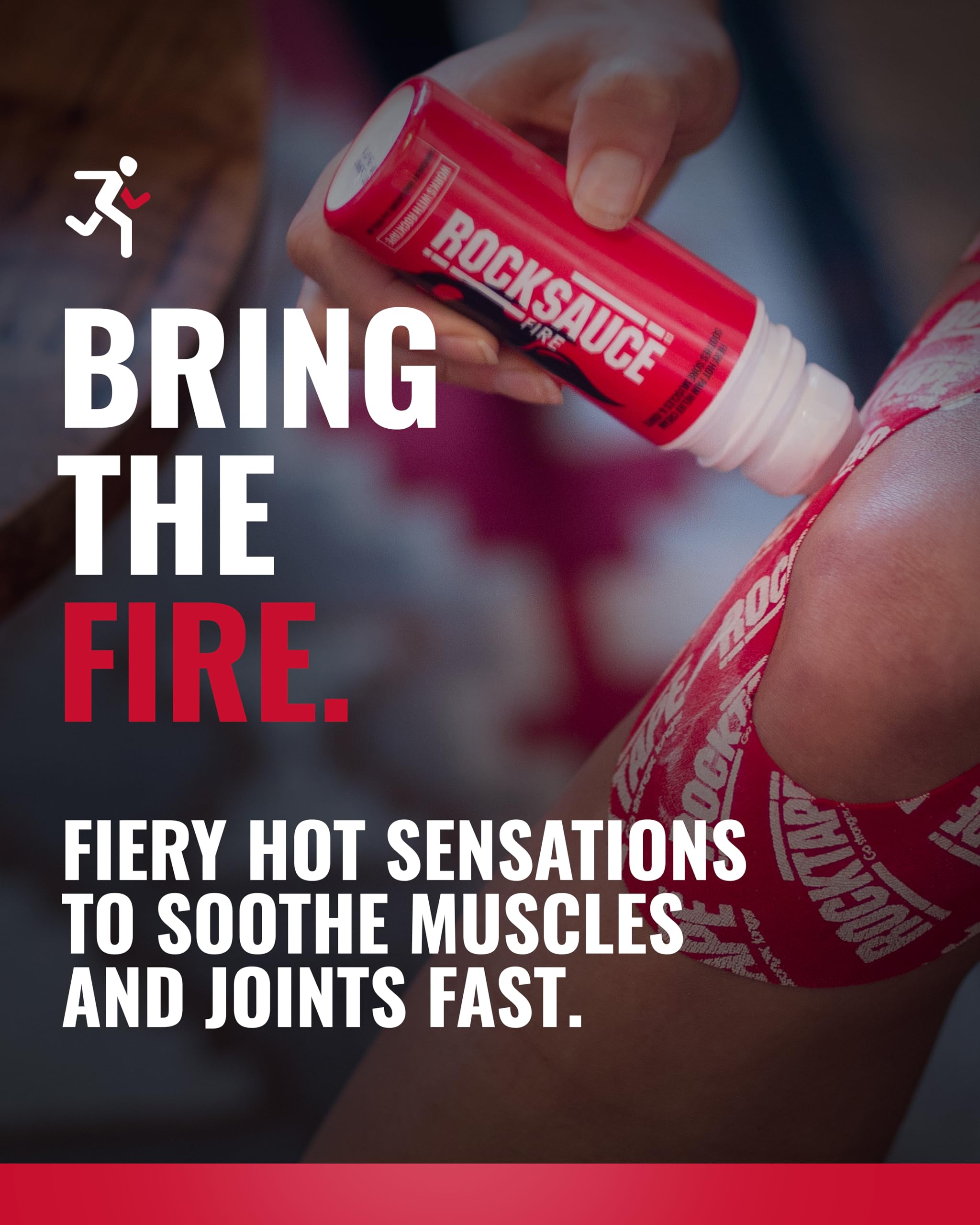 RockSauce Fire application-roll-on pratique pour une utilisation propre et rapide.