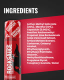 RockSauce Fire soulage les muscles et les articulations du dos et autres zones.