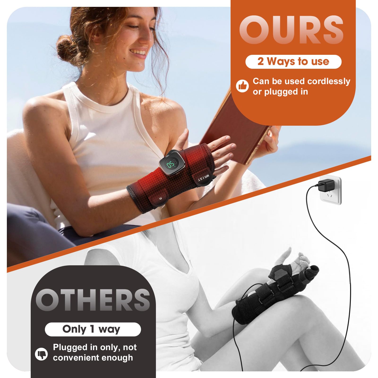 ROHVEMJ Design ergonomique pour confort et mobilité du poignet.