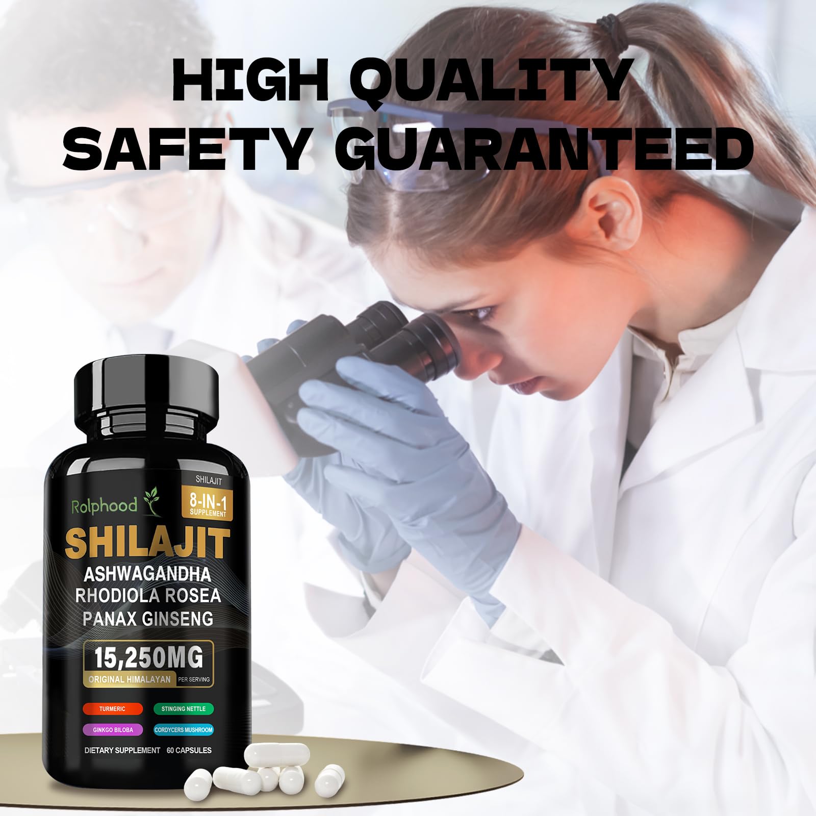 Rolphood Shilajit haute purete, sans additifs pour votre routine.