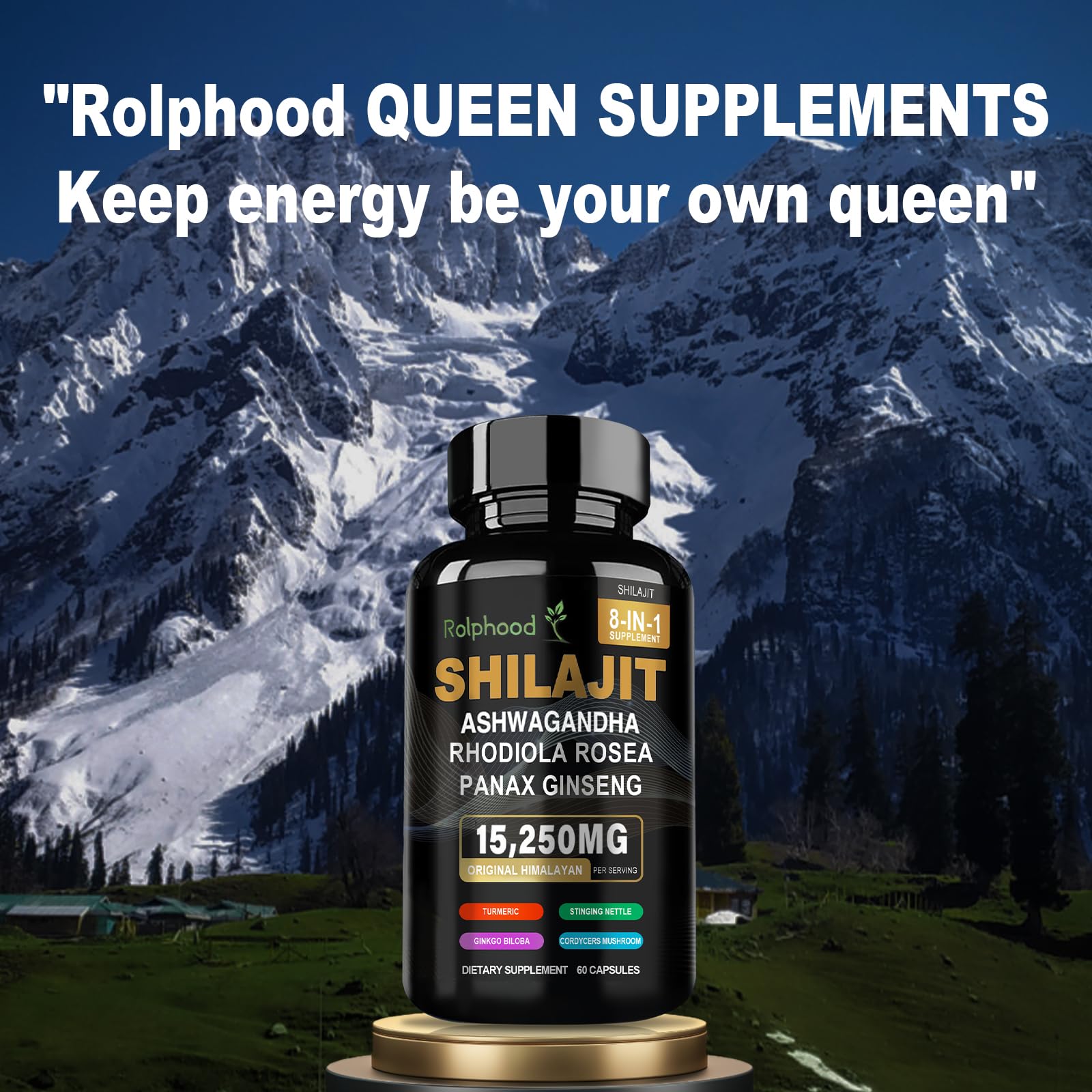 Rolphood Shilajit pur organique Himalaya, qualité et pureté.