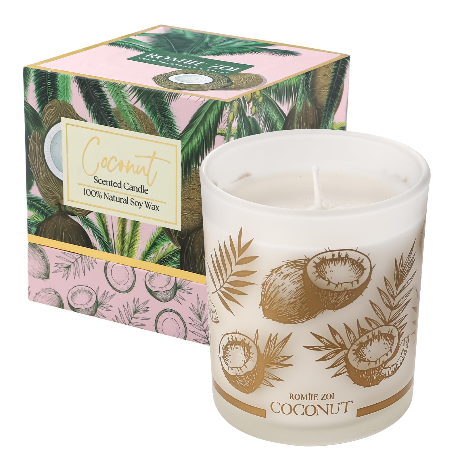 ROMIIE ZOI Bougie Coco – ambiance tropicale apaisante pour la maison.