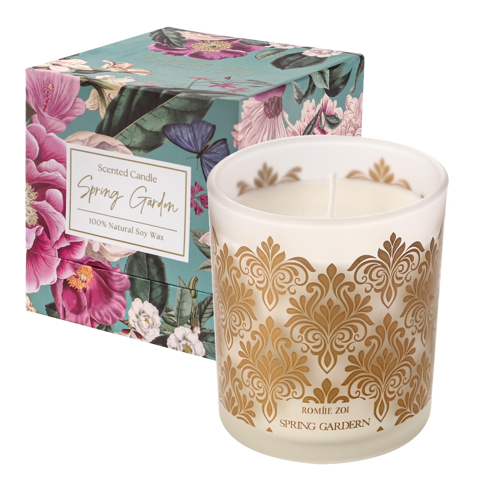 ROMIIE ZOI Bougie Senteur Jardin Mélange Fleuri – ambiance florale apaisante à la maison.