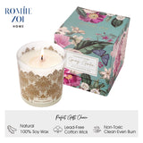 ROMIIE ZOI Bougie soja fil coton naturel – combustion propre et durable pour votre espace.