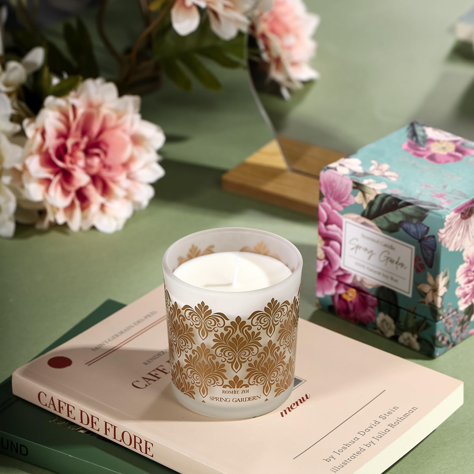 ROMIIE ZOI Bougie verre transparent – jarre élégante pour une ambiance cosy.