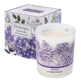 Bougie Hydrangea ROMIIE ZOI en pot, parfum florale apaisant pour votre maison
