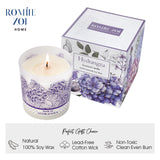 Cire de soja naturelle ROMIIE ZOI Hydrangea, combustion propre et sûre