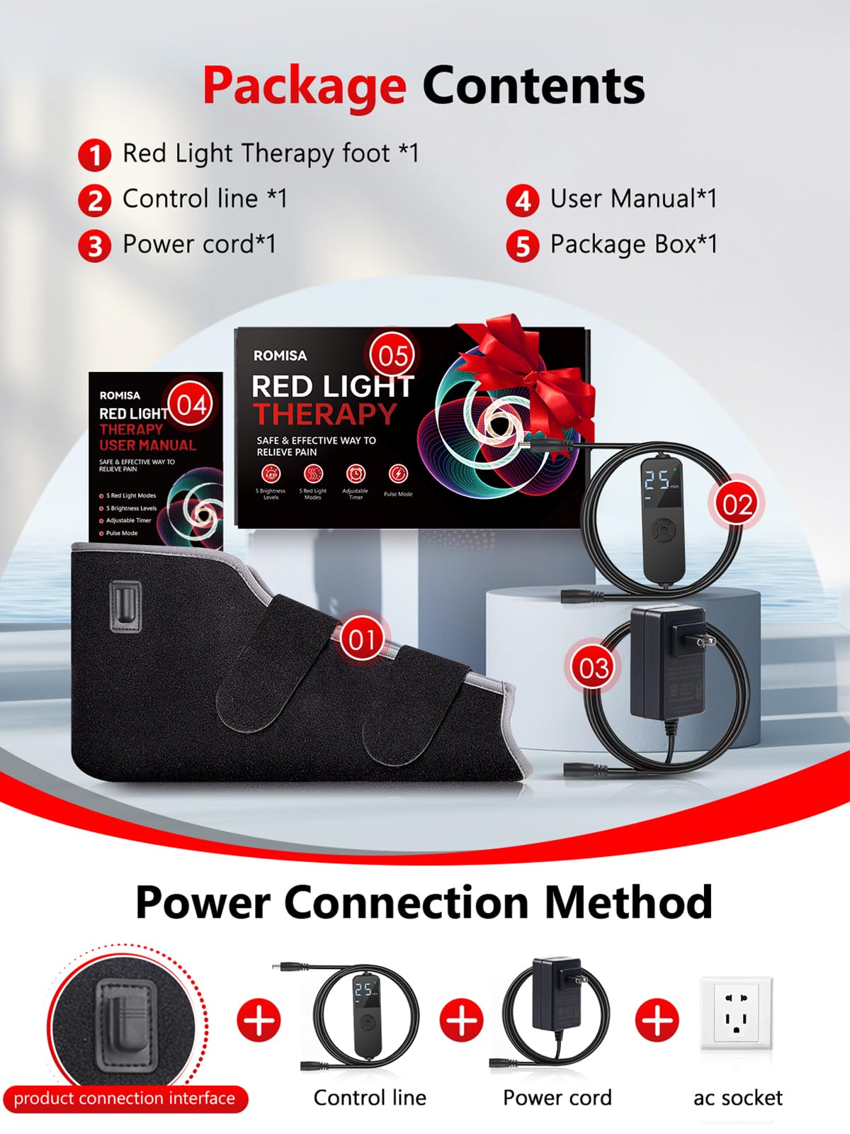 ROMISA attache réglable, bandeau confortable pour tous les pieds