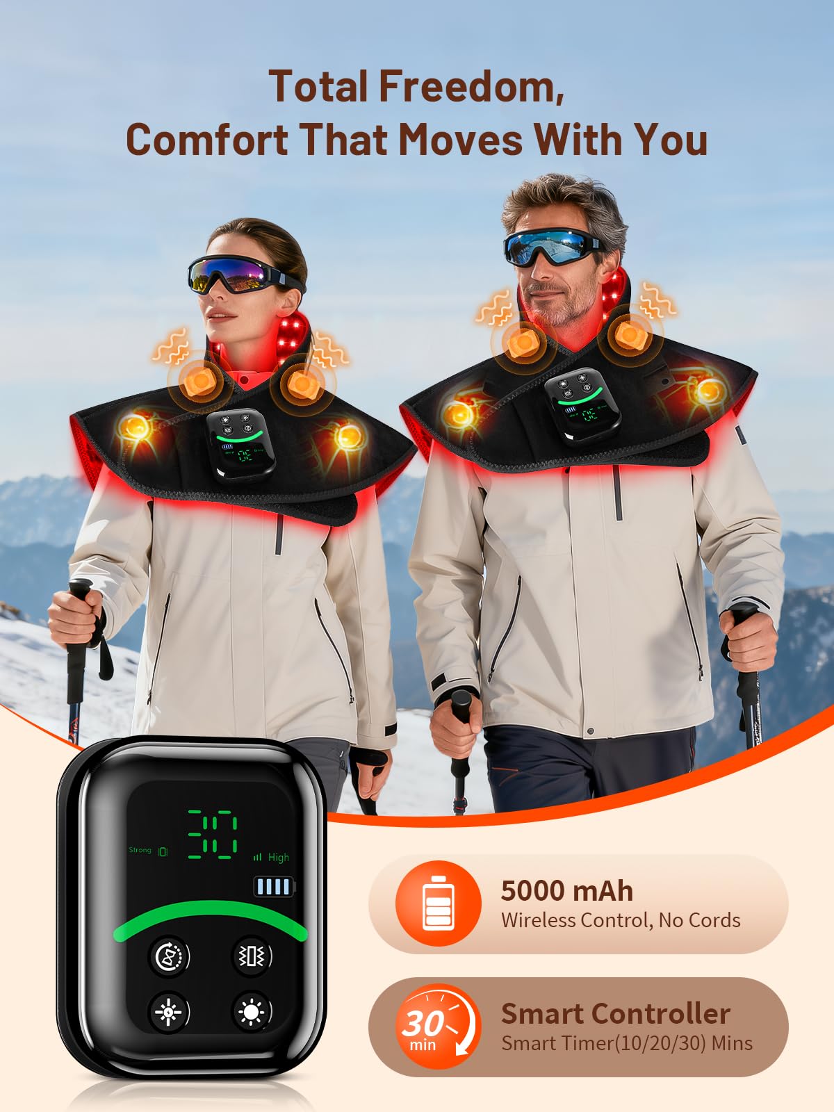 ROMISA batterie 5000mAh longue autonomie pour sessions sans interruption