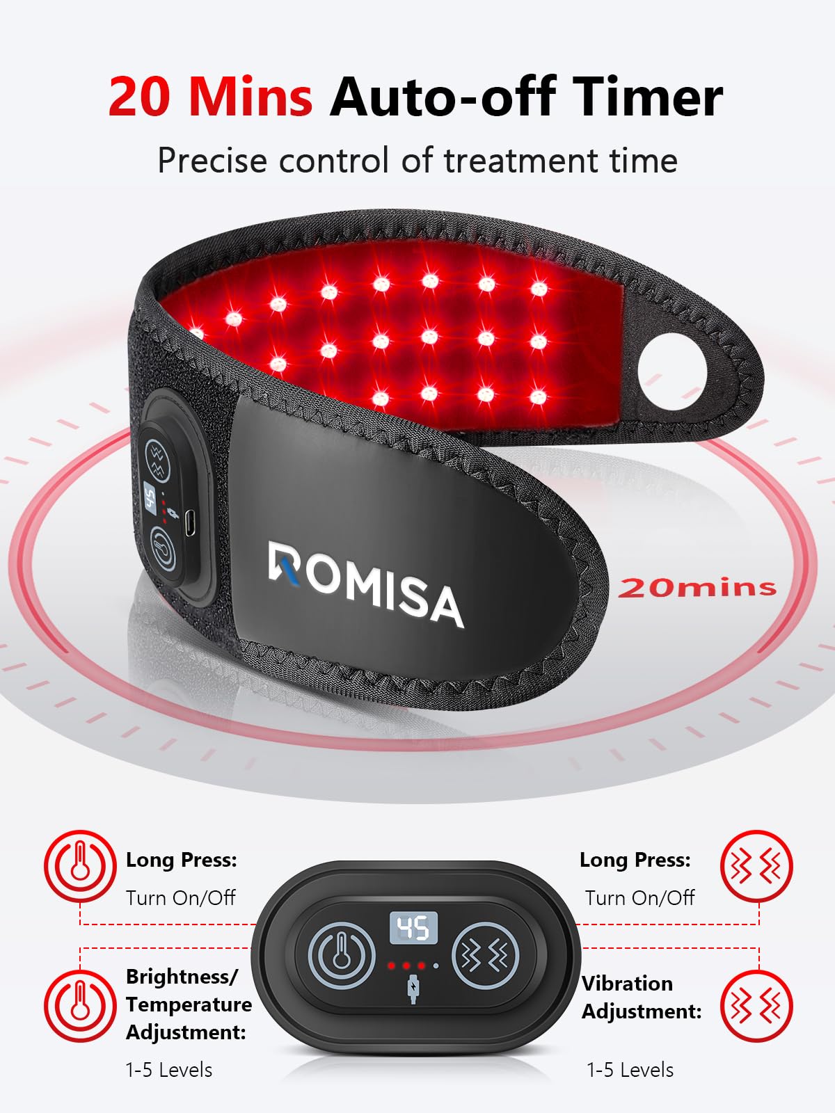 ROMISA Port USB-C pratique pour usage à domicile ou en déplacement