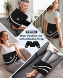ROMISA tapis lumière rouge, focus cuisses, soutien musculaire à domicile