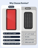 ROMISA tapis lumière rouge, focus genoux, aide à la récupération après activité