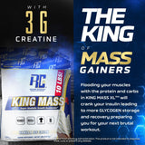 Ronnie Coleman King Mass XL — pot ouvert chocolat, texture prête à mélanger