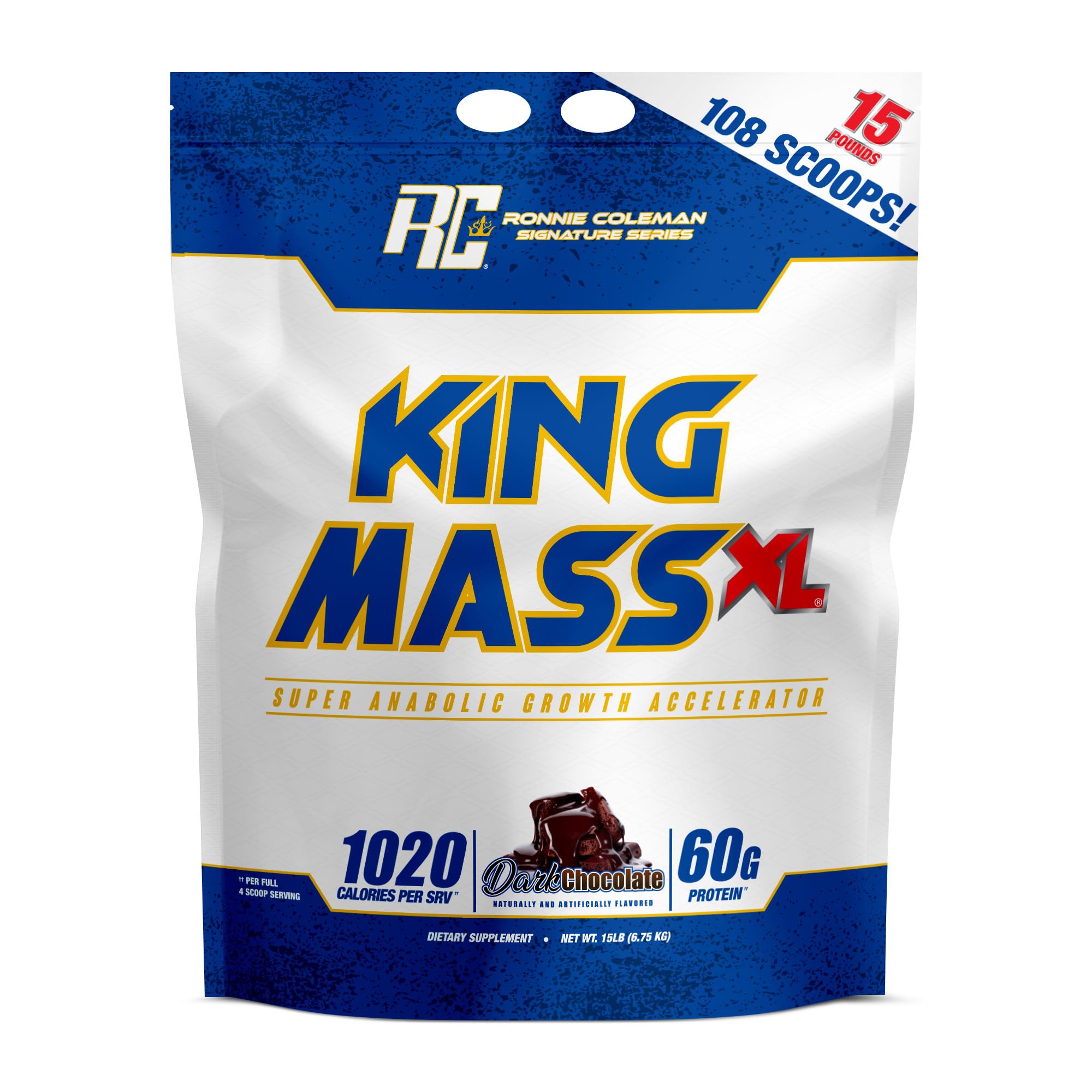 Poudre protéine King Mass XL de Ronnie Coleman pour soutenir la prise de masse.