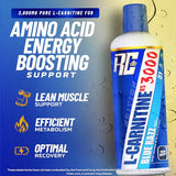 Étiquette Ronnie Coleman L-Carnitine XS 3000, lisible et informative.