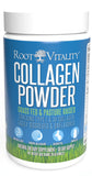 Root Vitality Poudre de Collagène, bouteille: mélange facile pour peau et cheveux sains.