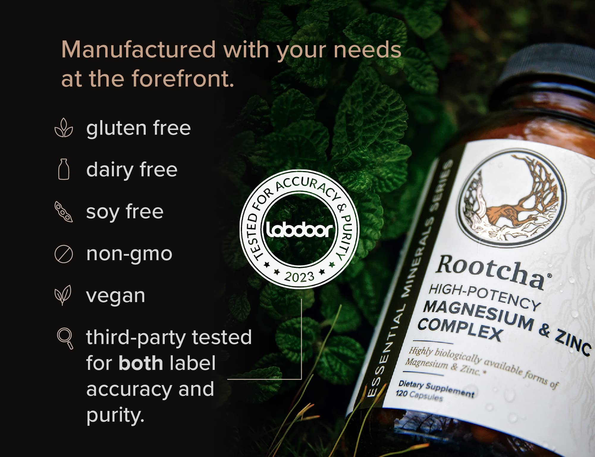 Rootcha magnésium et zinc ensemble, favorisent la santé générale et la récupération après l'effort.
