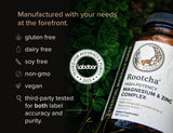 Rootcha magnésium et zinc ensemble, favorisent la santé générale et la récupération après l'effort.
