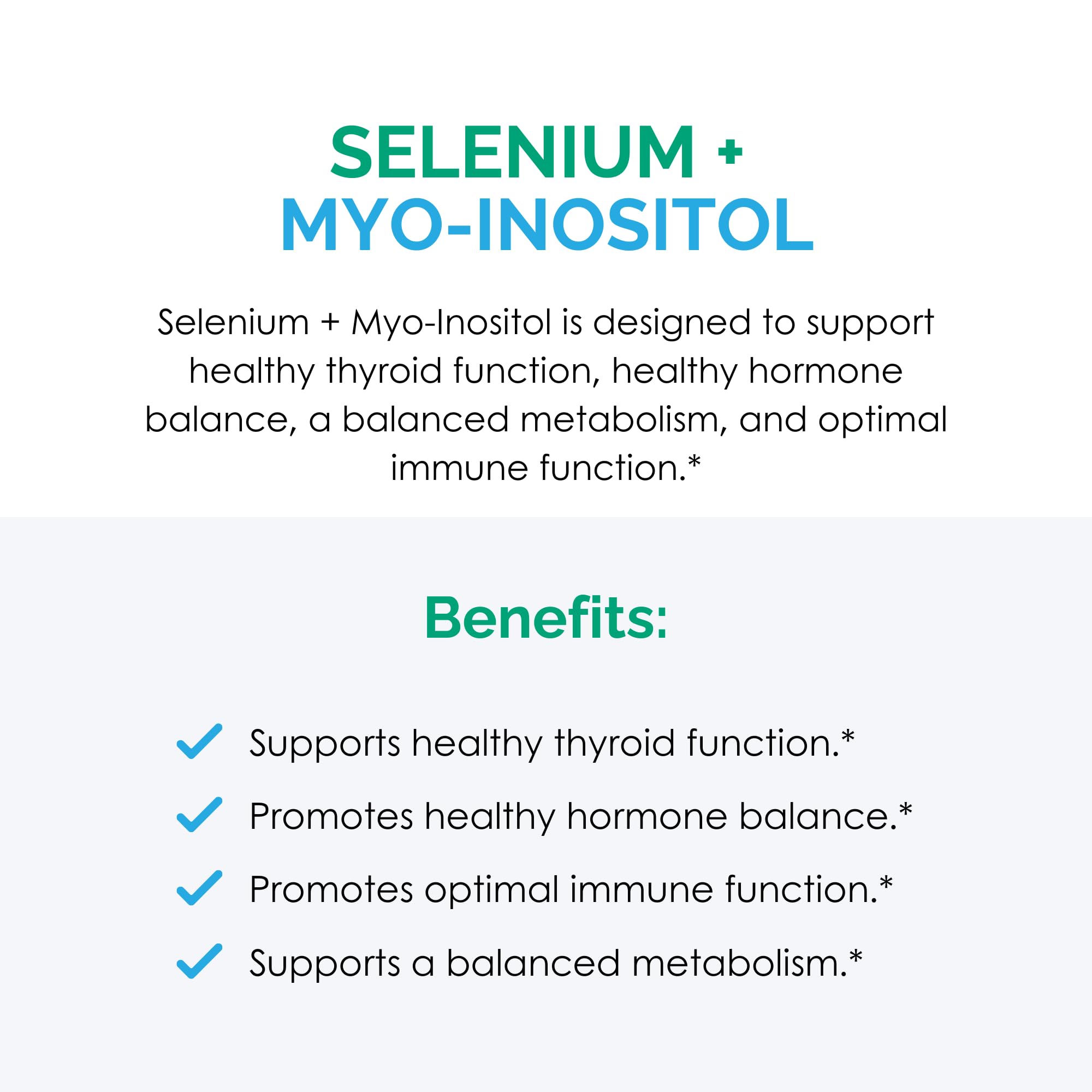 Rootcology Selenium Myo-Inositol: boîte extérieure élégante et packaging pratique.