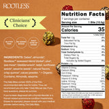Rootless bouchées quotidiennes cacao crunch algues en bocale, collation pratique
