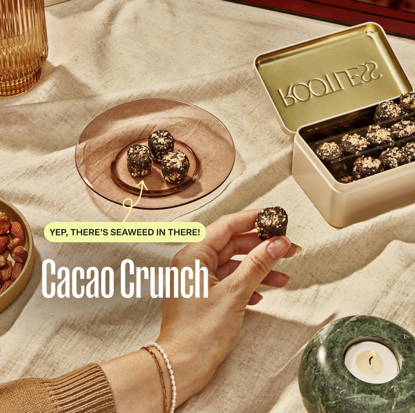 Rootless rituel quotidien cacao crunch, soutien léger digestion et focus