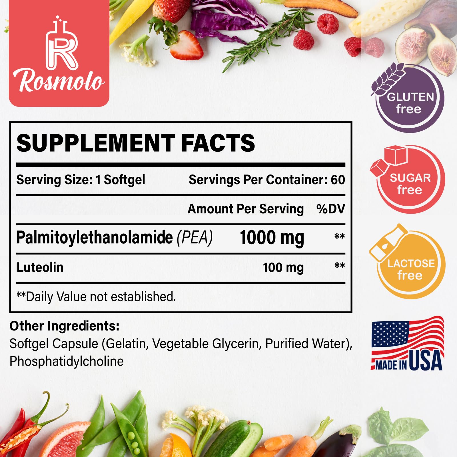 Rosmolo gélules liposomales pour une biodisponibilité potentiellement améliorée.