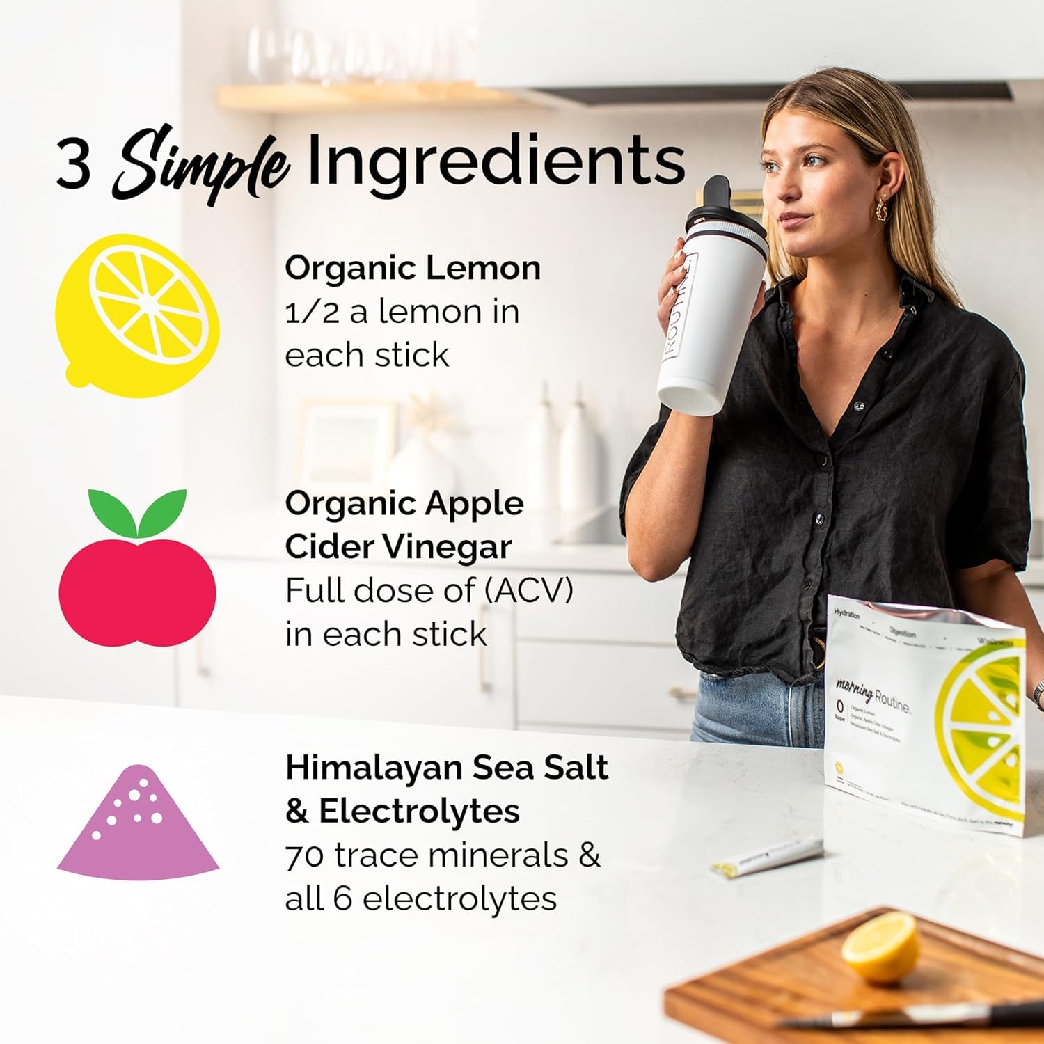 ROUTINE Hydratation Matinale: pack portable, parfait pour le voyage et l’entraînement.