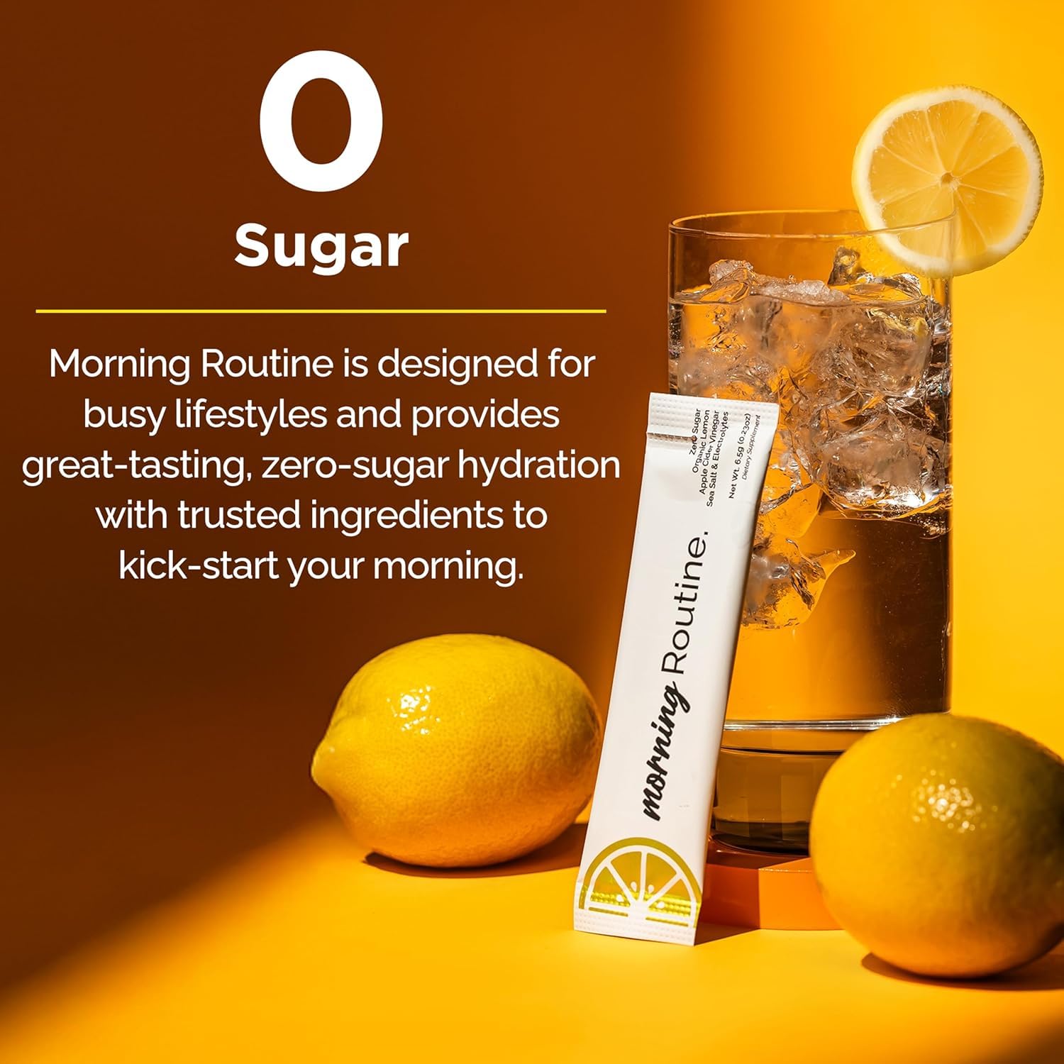ROUTINE Hydratation Matinale: préparation rapide, boisson sans sucre pour démarrer la journée.