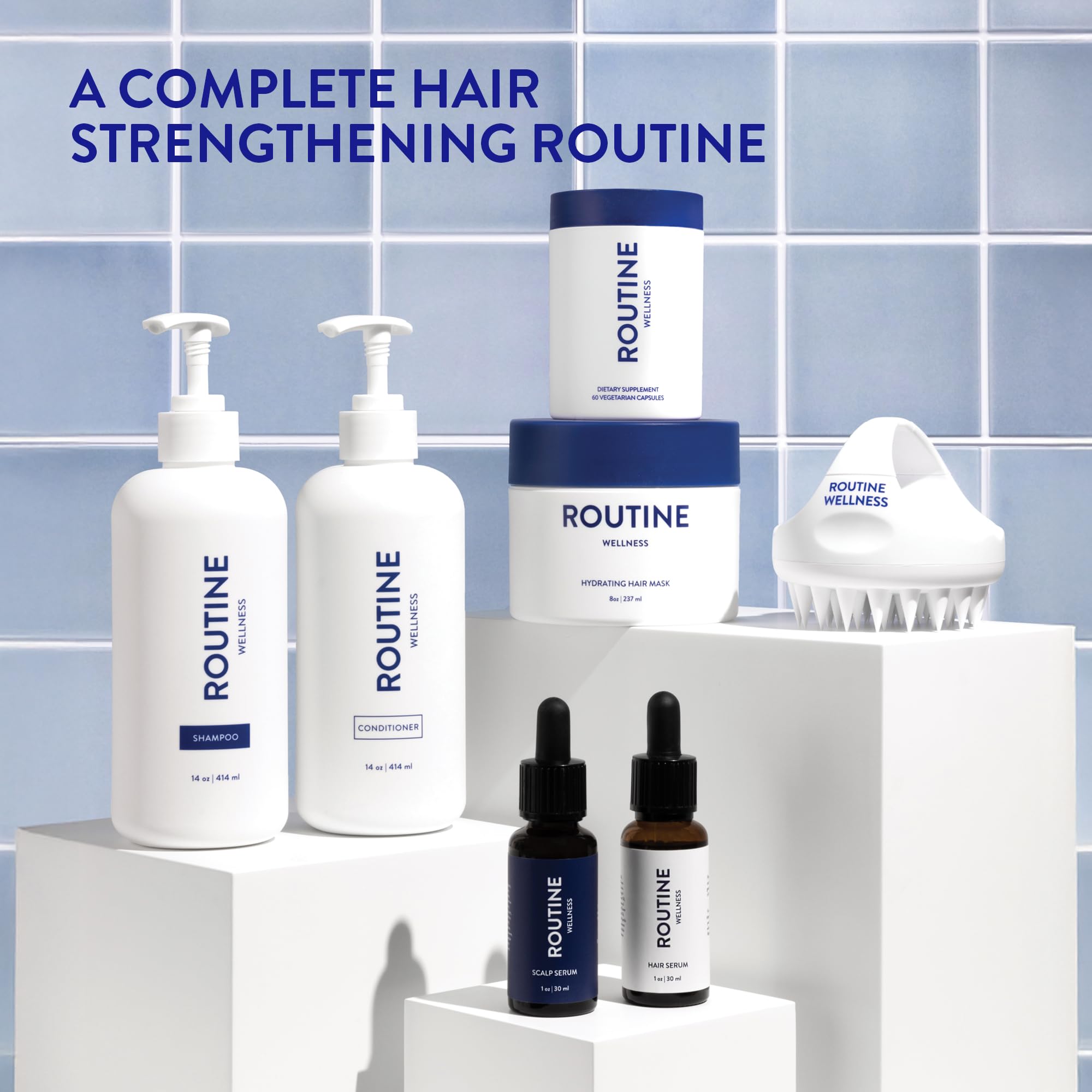 Routine Wellness utilisation shampooing-conditionneur-sérum, approche complète