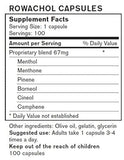 Rowachol bouteille capsules 100, format pratique pour une routine quotidienne et un soutien potentiel.