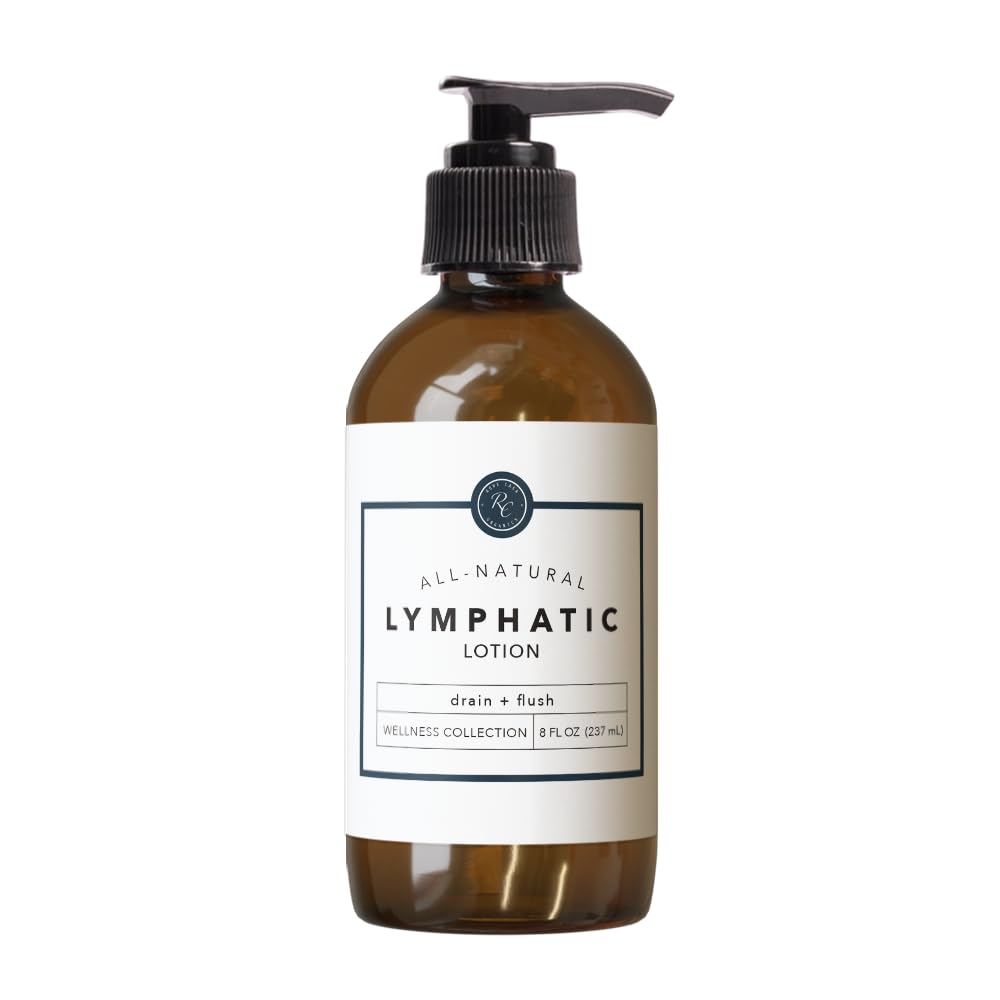 Rowe Casa Organics Lymphatic Lotion – bouteille ouverte, drainage favorable