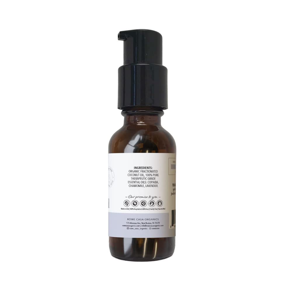 Rowe Casa Organics appliqué sur gencives pour massage apaisant.