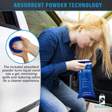 ROXALACE poudre absorbante en gel, limite les odeurs et les éclaboussures.