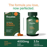 Gommes Royalee Alpha, acide fulvique et minéraux pour une absorption optimale.