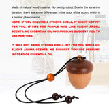 RoyAroma diffuseur en forme de gland bois aromathérapie portable pour trajets relaxants