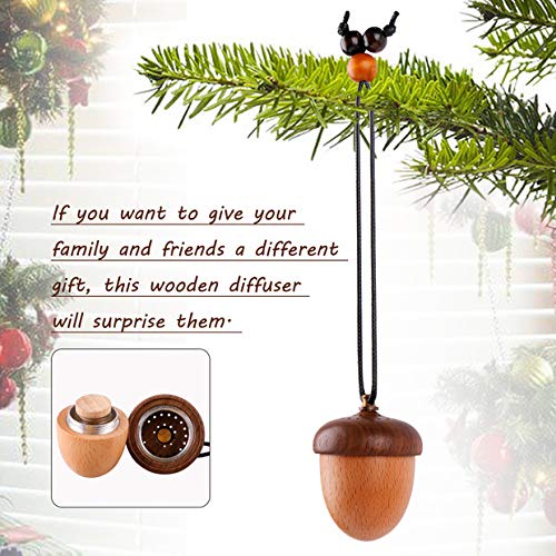RoyAroma diffuseur en forme de gland bois décor auto, se fond dans l intérieur
