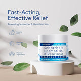 Roycederm Crème Dermite Séborhéique — massage pour absorption rapide et soin du cuir chevelu.