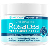 Roycederm Rosacée crème en bouteille: soulagement potentiel des rougeurs.