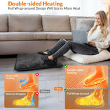 ROZEEYUU chauffe-pieds avec 9 niveaux et minuterie 8h, ajustement flexible.