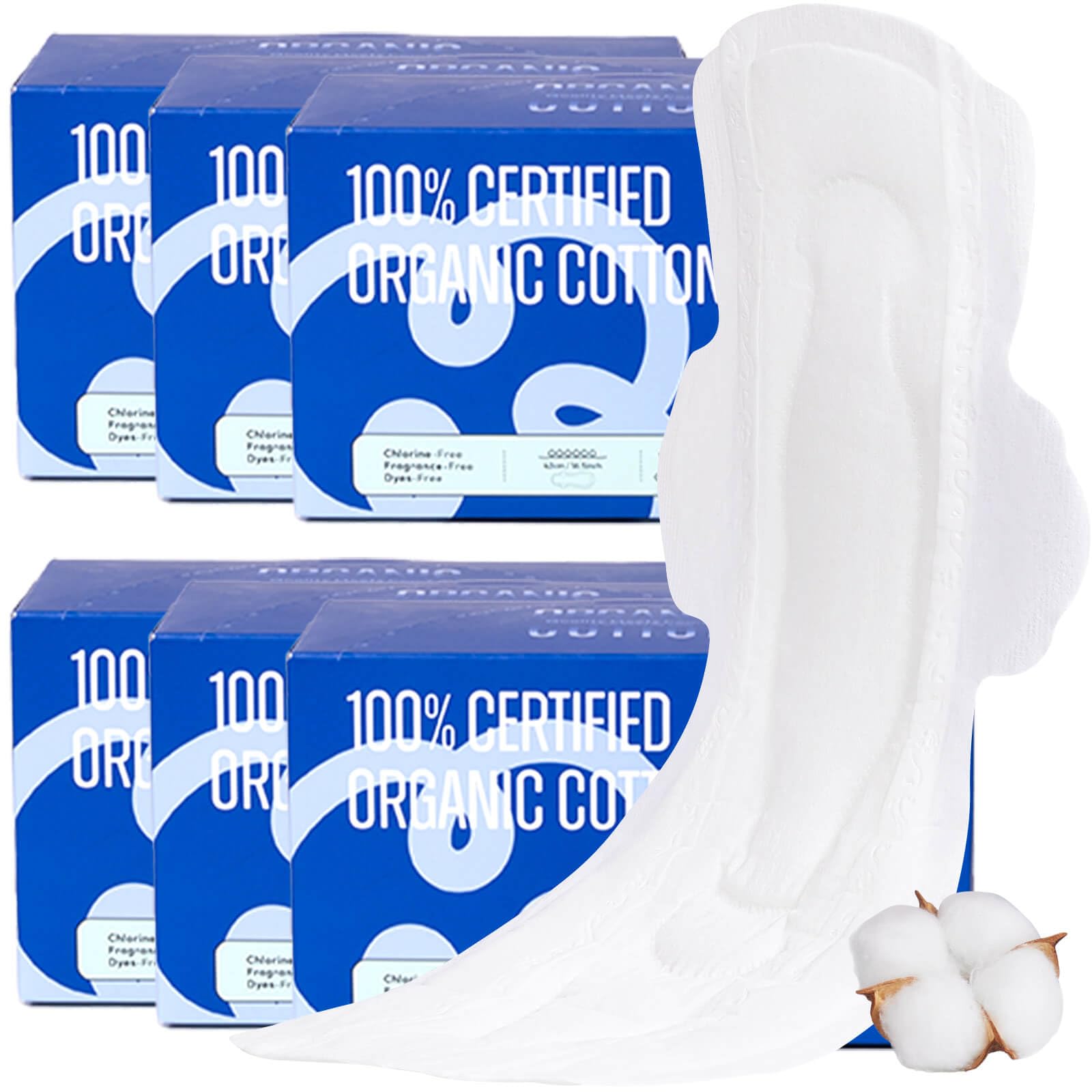 RPE Life serviette nuit ultra-longue avec ailes pour protection nocturne et fraîcheur.