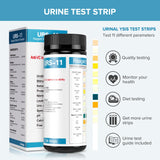 RPOMU bandelettes ph nitrite leucocytes, indicateurs clairs pour auto-diagnostic potentiel.