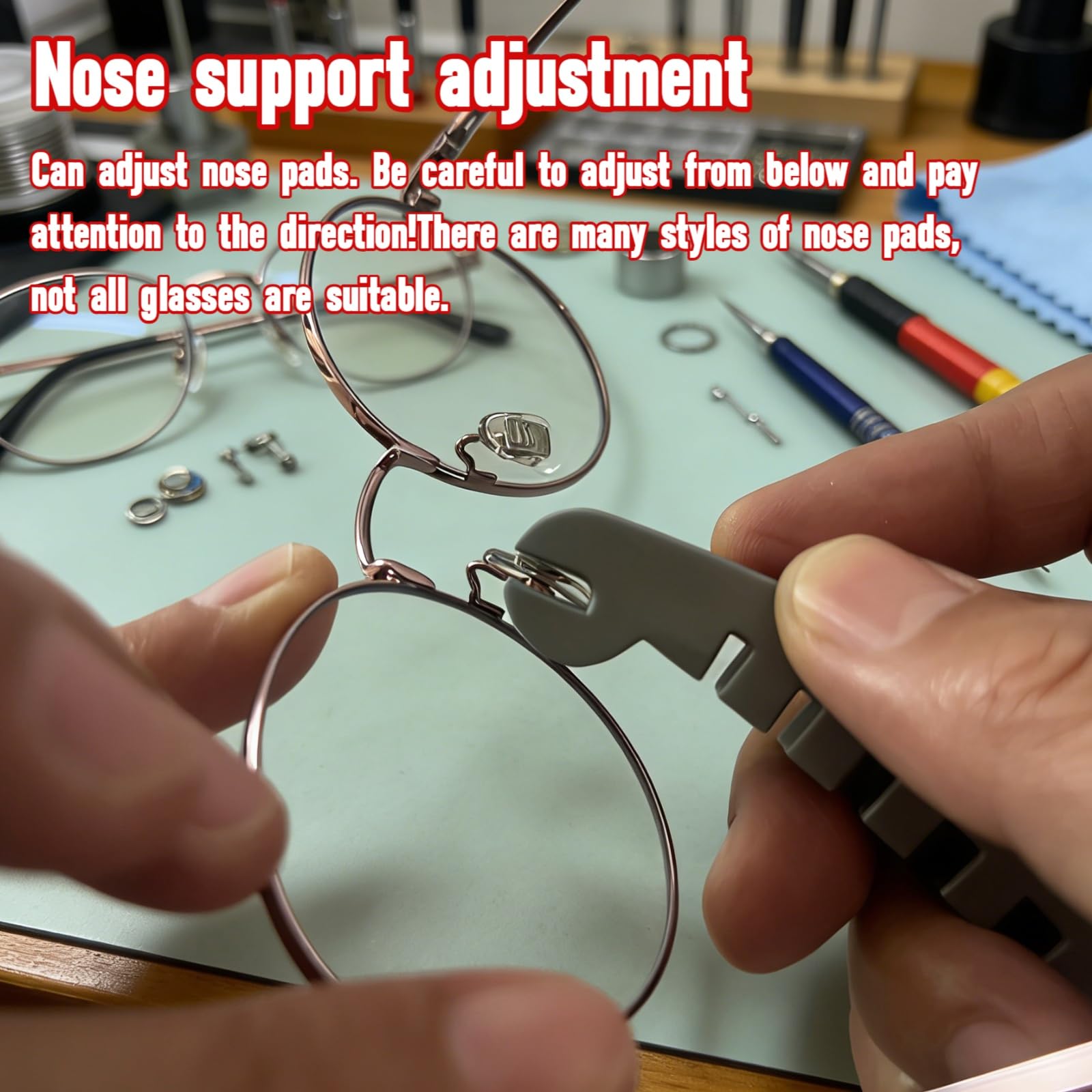 Rqfvy-outil-diy-entretien-lunettes kit polyvalent pour montures métalliques et acétate.