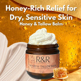 R&R Collective Texture crème mousse: vue rapprochée de la texture légère qui pénètre sans laisser gras.