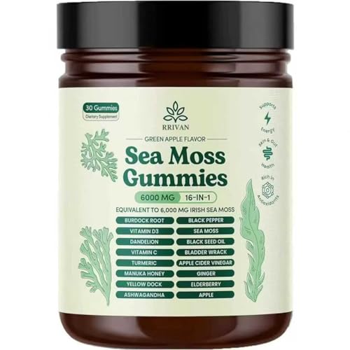 RRIVAN gommes mousse de mer emballage premium, énergie possible
