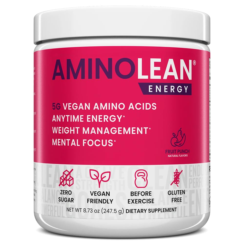 RSP Nutrition AminoLean pré-entraînement énergie naturelle sans crash.