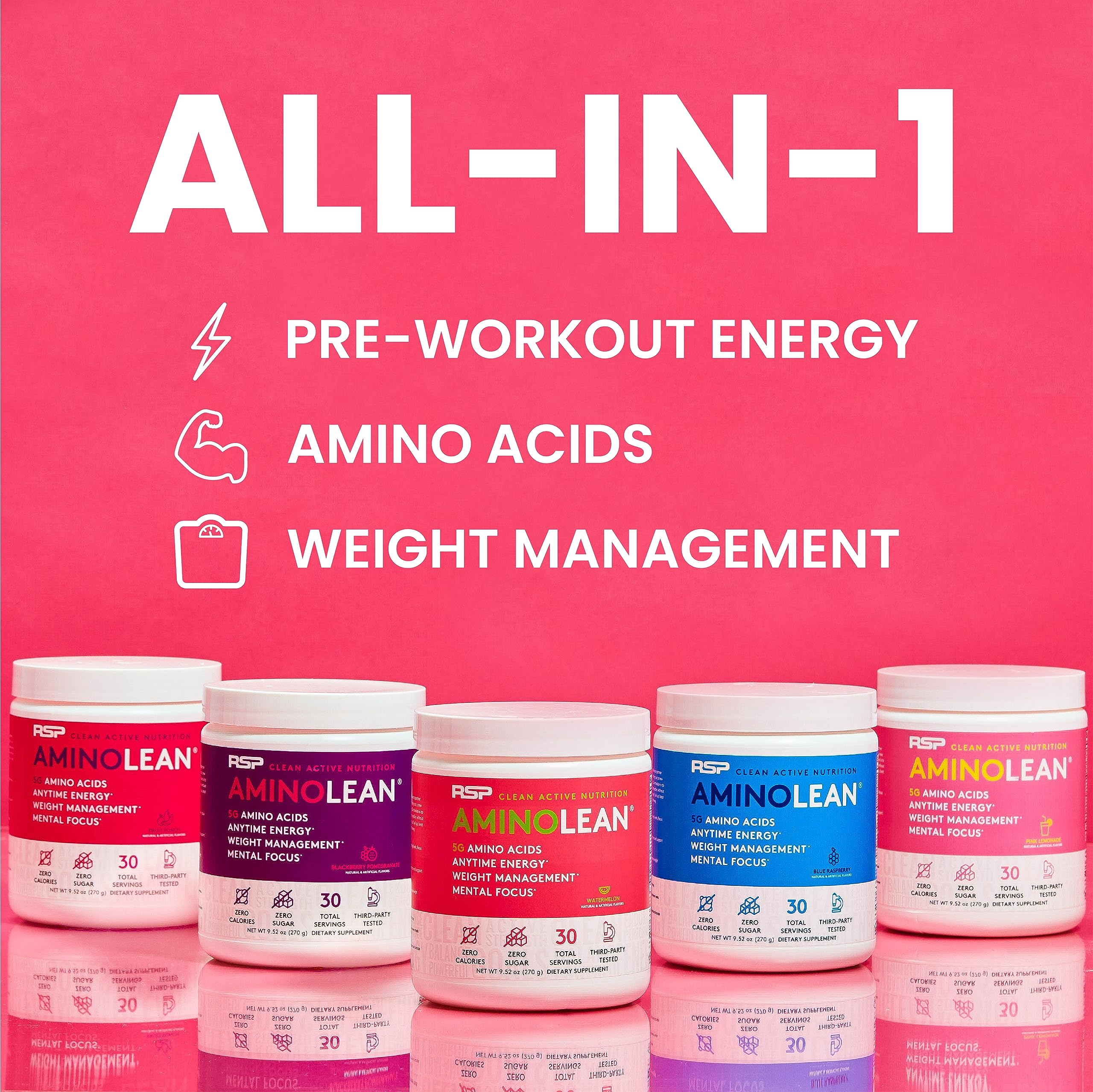 Étiquette nutritionnelle montrant les ingrédients véganes et BCAA dans AminoLean.