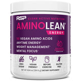 AminoLean de RSP NUTRITION en poudre pré-entraînement pour énergie naturelle et concentration.