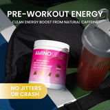 Doseur inclus pour doser facilement AminoLean Berry Elixir avant l’effort.