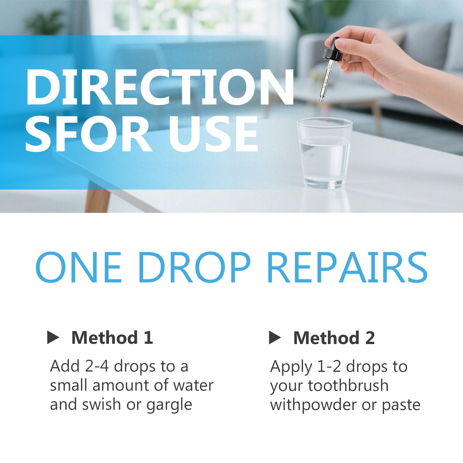 RSQQAV Gum Restore Drops – extrait botanique doux favorisant le bien-être des gencives.